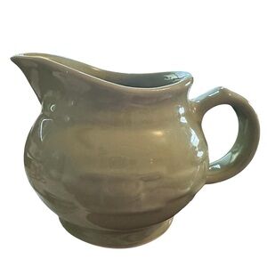 longaberger pottery green woven traditions Creamer